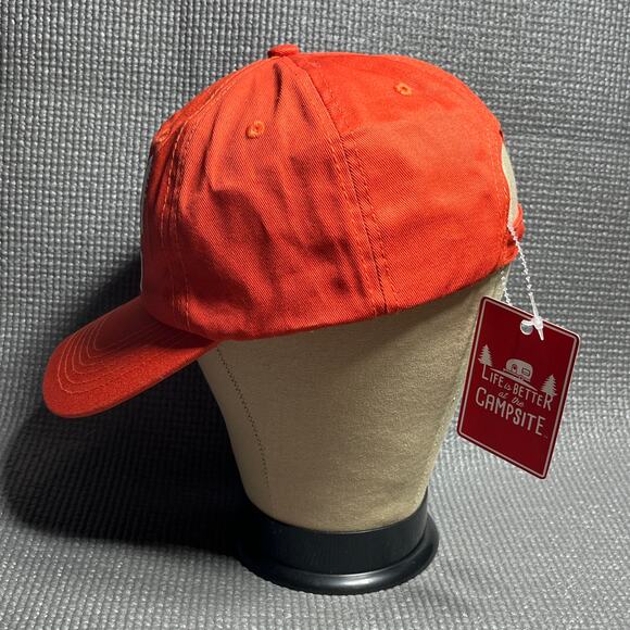 Camco Life Is Better at The Campsite Baseball Cap Unisex One Size Red Outdoor - Picture 5 of 8